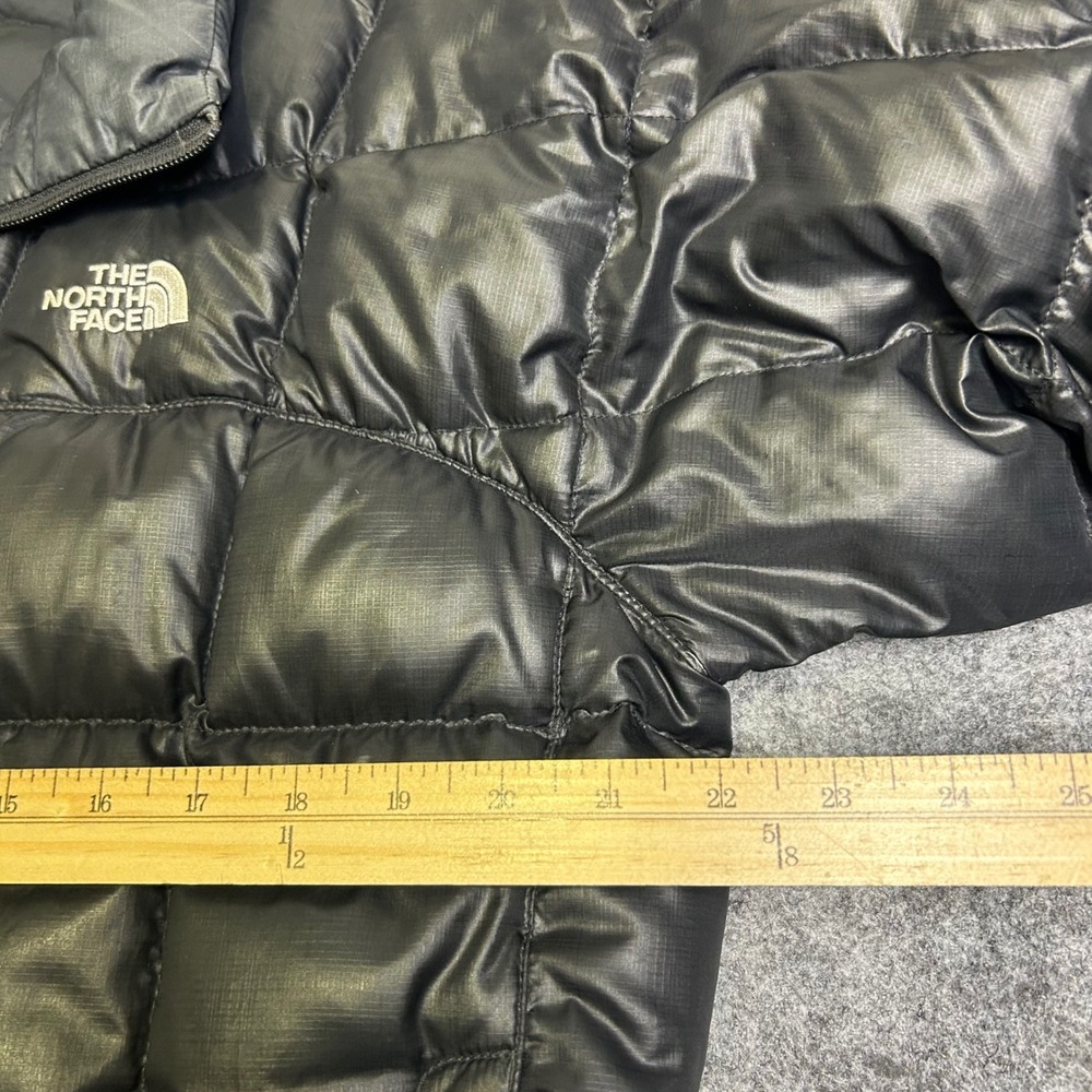 The North Face 600 Down Puffer Jacket Black Quilted Parka Gorpcore XL Retro - Picture 5 of 7